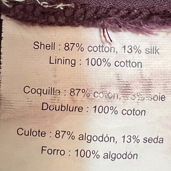 Samant Chauhan XL Boho Burgundy Embroidered Blouse Floral Balloon Sleeve Top - Picture 6 of 9